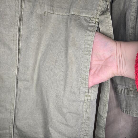 UNIQLO U Shirt Coat - Army Green - Size Small - NWT 0221 - Picture 7 of 10